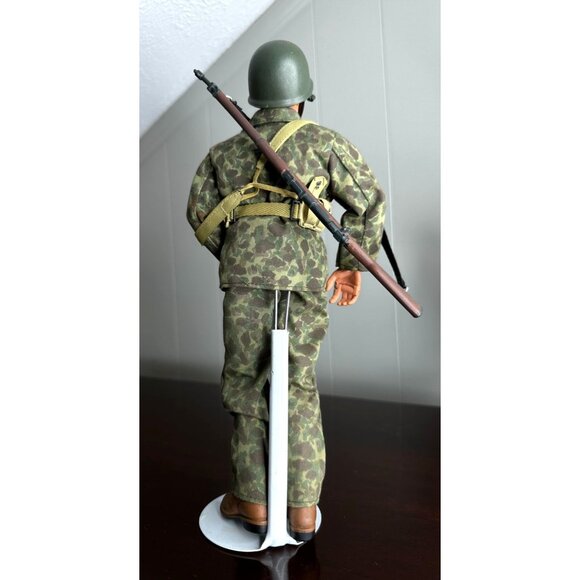 Hasbro GI Joe Blue Eyes Camo Utilities Jointed Rifle Ammo Pouch Helmet Marine 96 - Picture 2 of 13